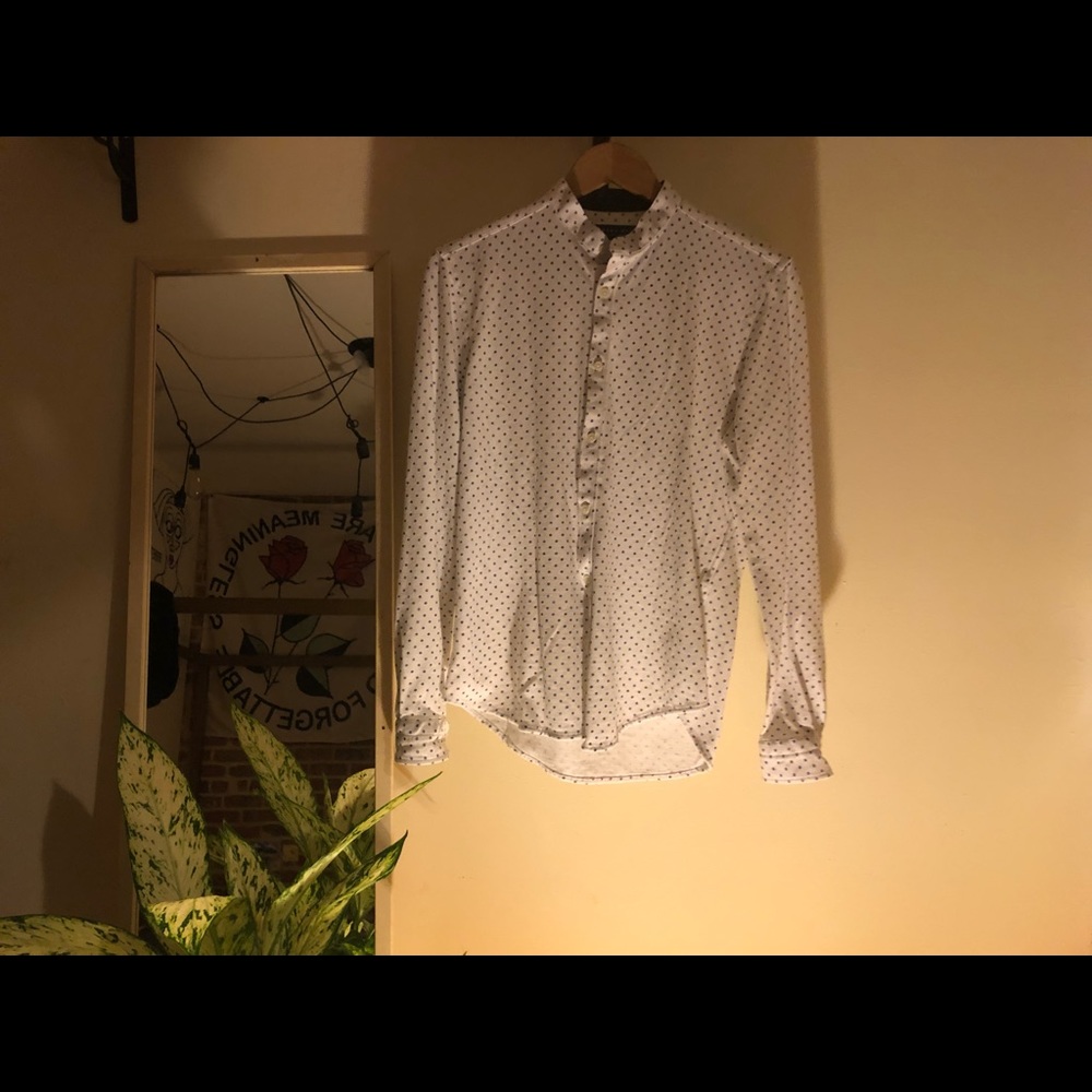 Zara Printed Button Down Slim Fit